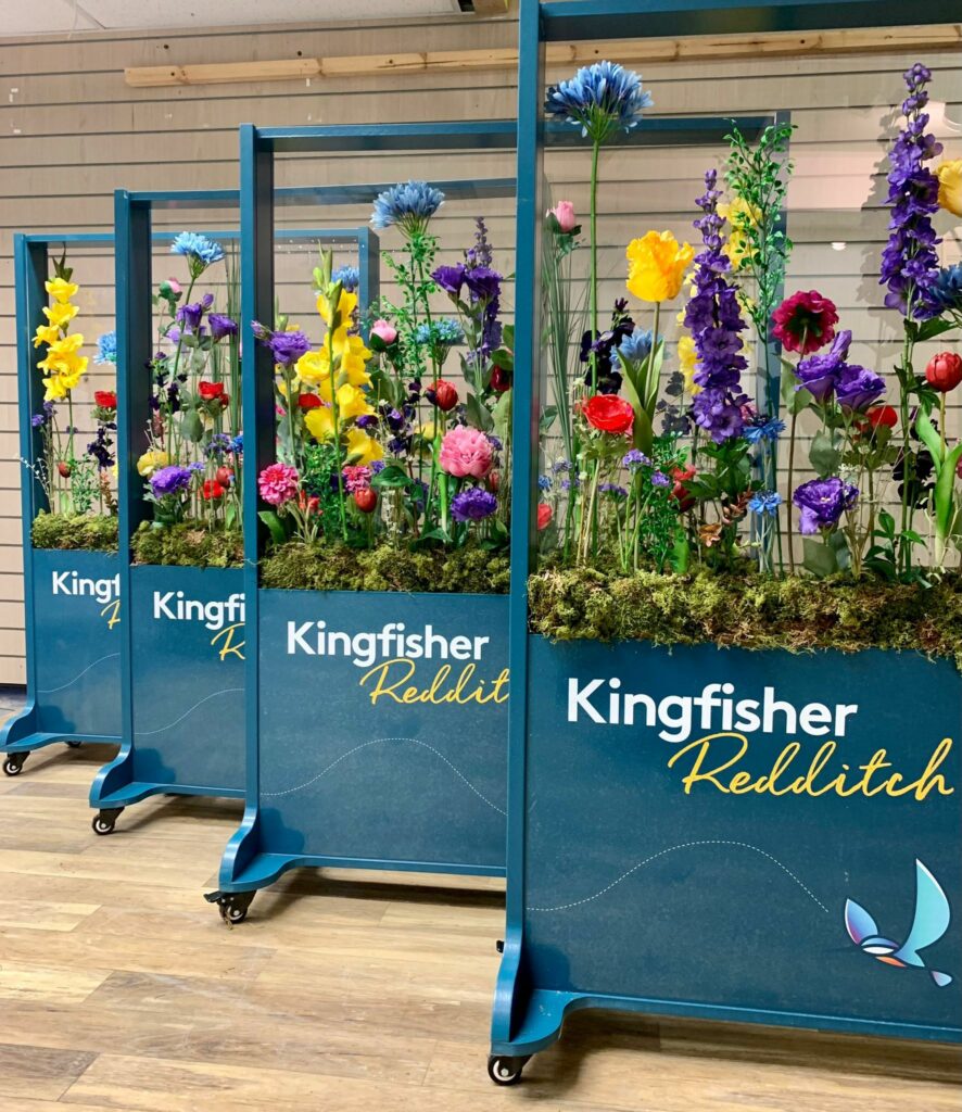 flower installation for shopping centre